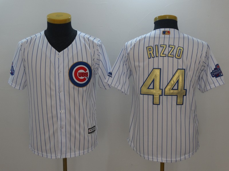 CUBS White 2017 Gold Program Jerseys-050